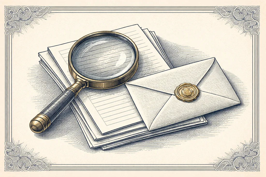 How to vet an agent, engraved illustration